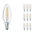Mehrfachpackung 10x Osram Parathom Retrofit klassisch E14 B35 4W 827 470lm Klar | Extra Warmweiß - Ersatz für 40W
